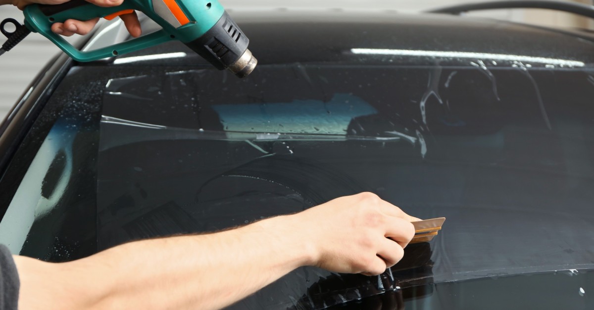 Tinted window installer